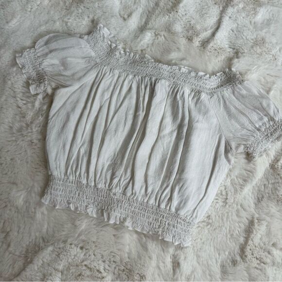 Show Me Your MuMu off the shoulder white top renaissance style - Picture 1 of 6